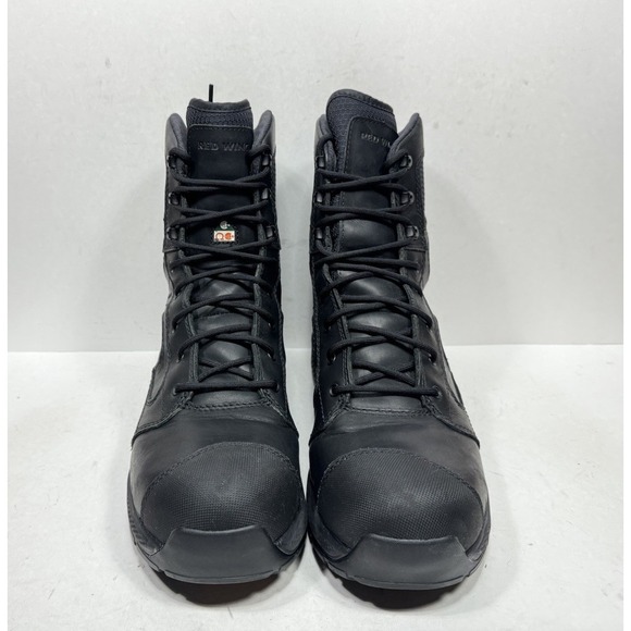 Red Wing Exos Lite 2455 Black Work‎ Boots Safety Toe Men\'s Size 12 D Waterproof